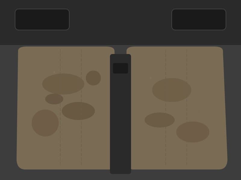 Sièges en tissu — avant